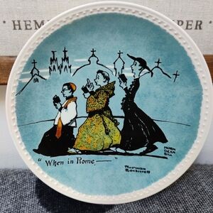 Norman Rockwell 'When in Rome' Collectors Plate